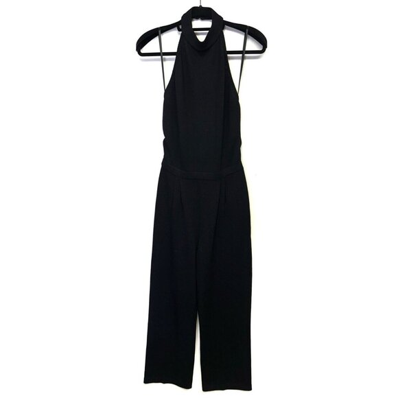 St. John Evening by Marie Gray Women's Halter Jumpsuit Black Sleeveless Size 10 - Picture 1 of 15
